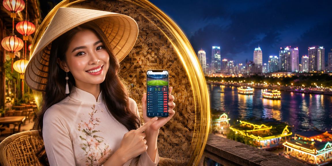 Cư dân vùng Mekong đội nón lá chơi casino trực tuyến trên điện thoại